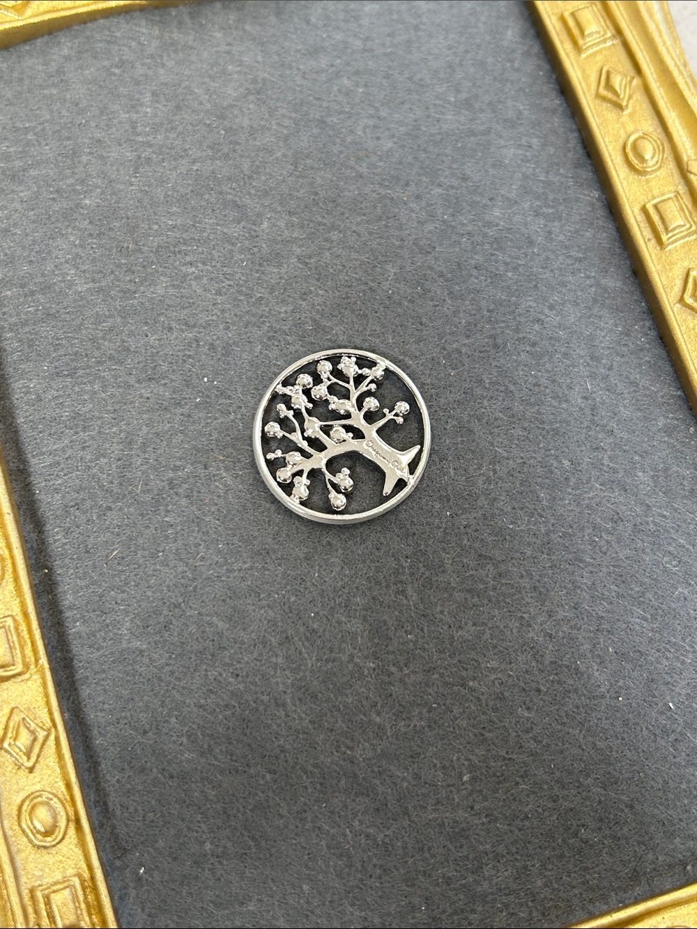 Origami Owl Crystal Adorned Silver Tree of Life Charm - Picture 3 of 3